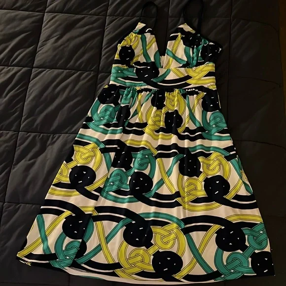 Jb By Julie Brown Dresses | Nautical Rope Julie Brown Sundress Nwt Size Petite | Color: Brown/Green/Yellow | Size: 0p | Trueprep34's Closet